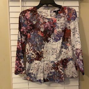 Floral blouse.